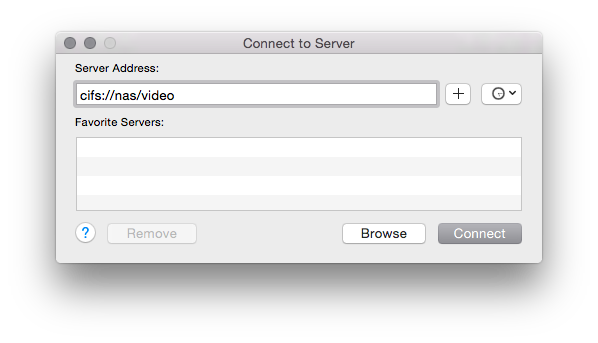 Max OS X Mount Cifs / SMB Share